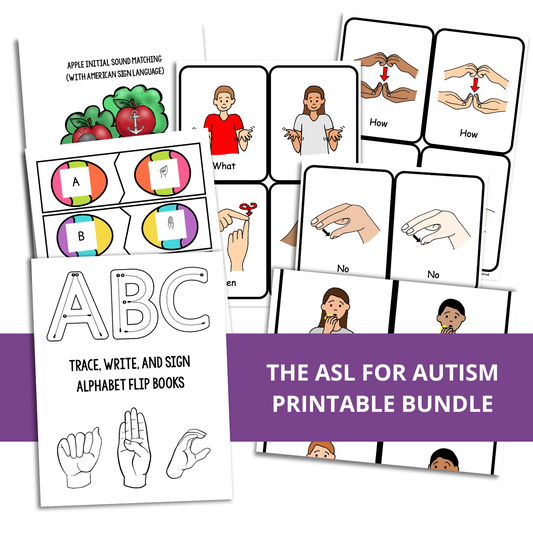 ASL for Autism Printable Bundle