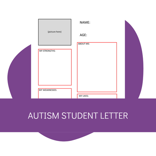 Autism Student Letter