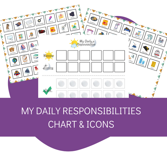 Daily Responsibilities Chart and Icons