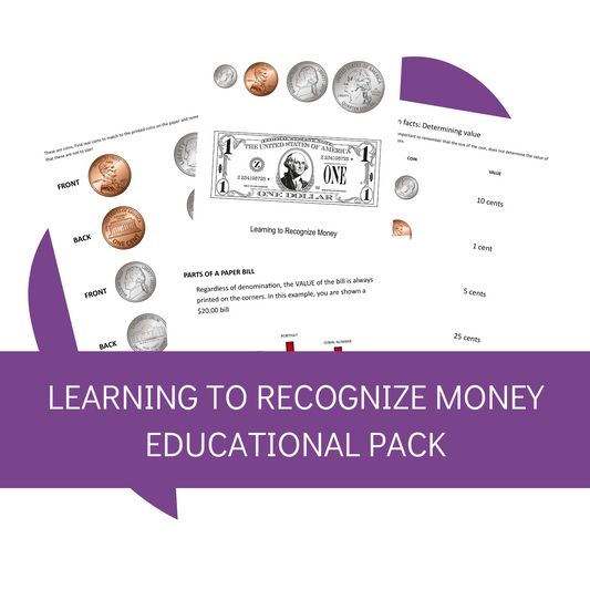 Learning to Recognize Money Printable Set