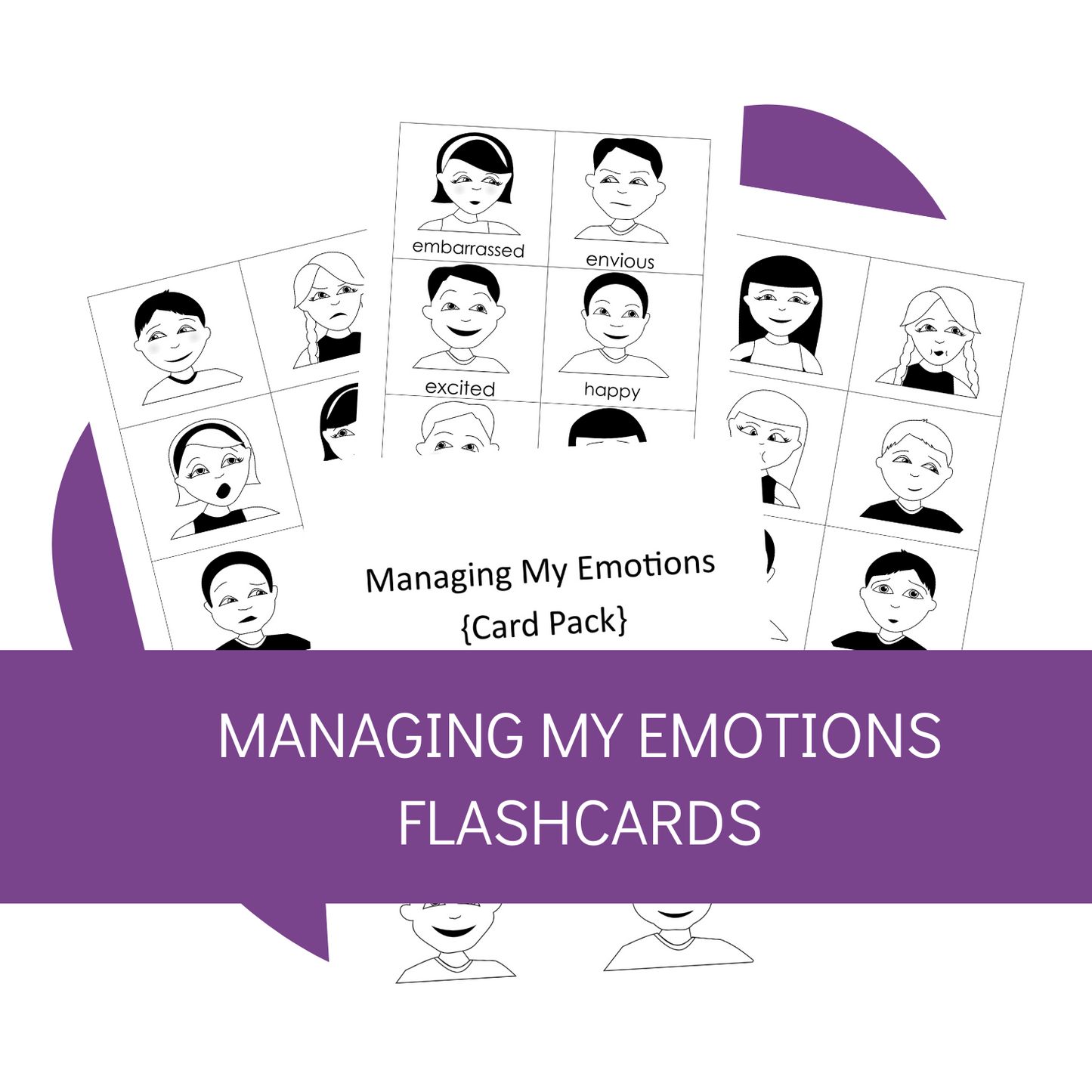 Managing My Emotions Printable Card Set
