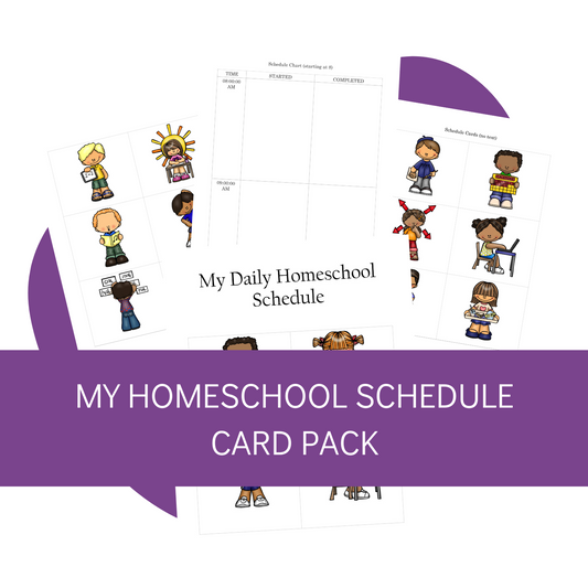 My Homeschool Day Printable Card Set
