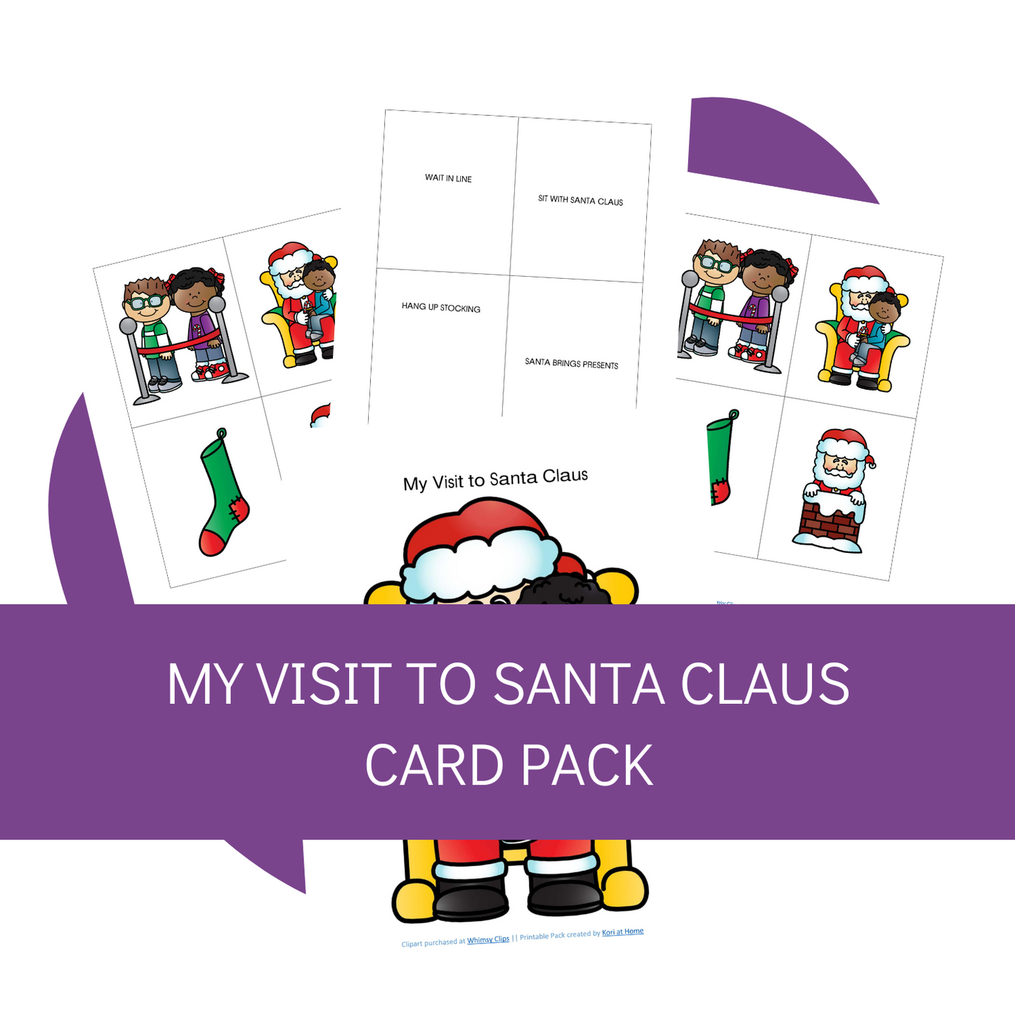 My Visit to Santa Printable Card Set