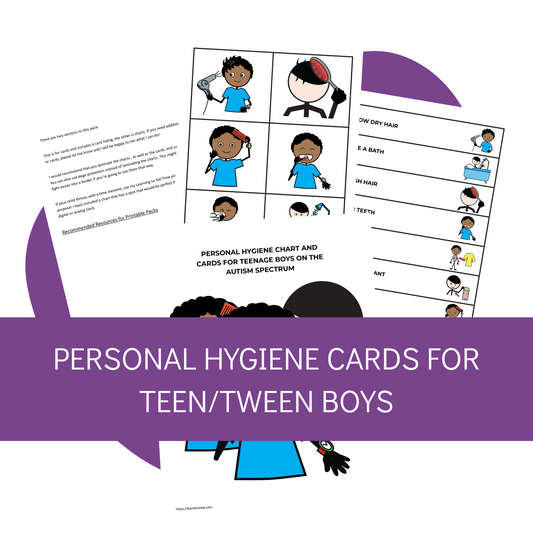 Personal Hygiene Card Set for Tween and Teen Boys