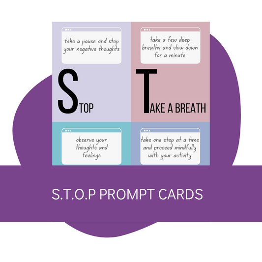 STOP Mindful Break Prompt Cards