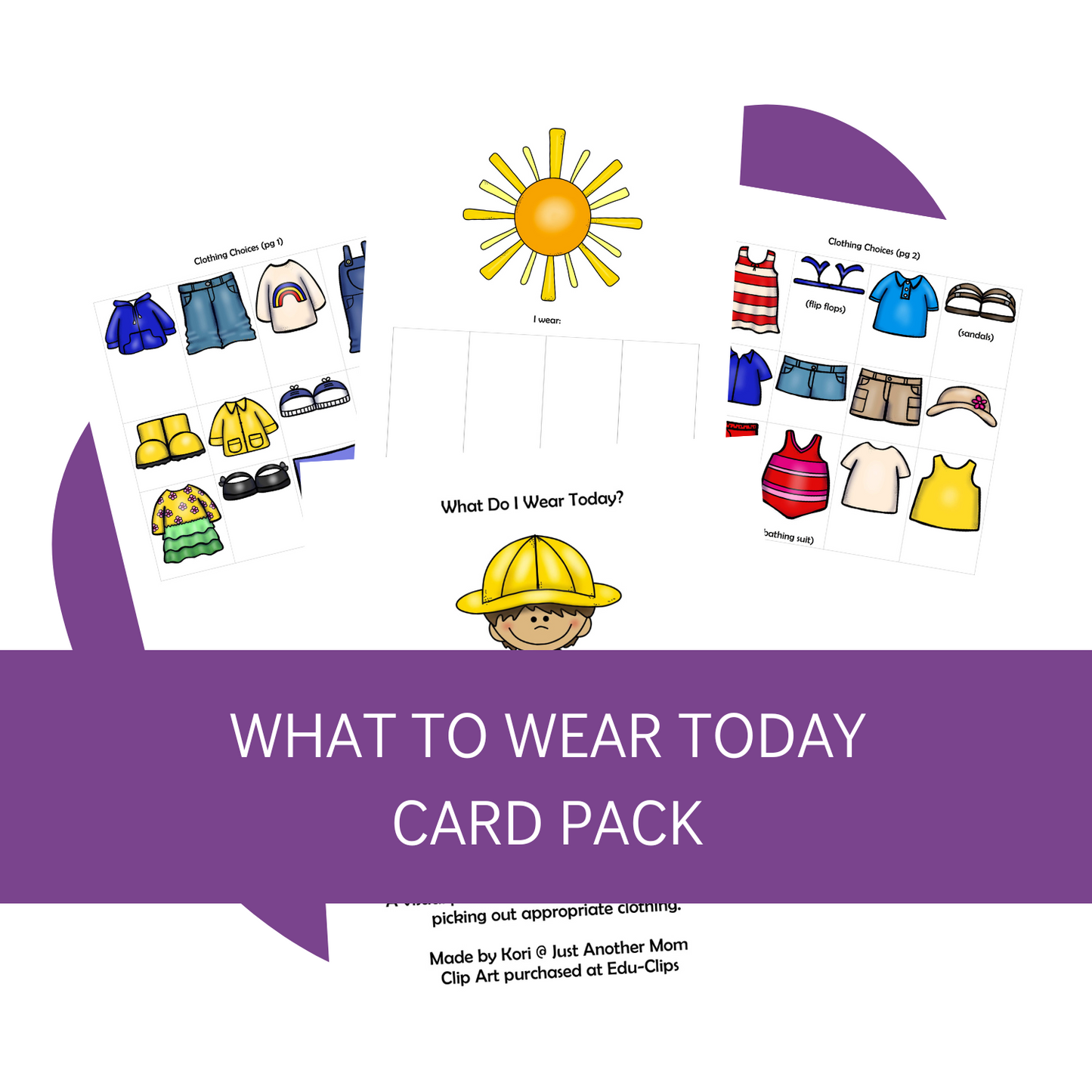 What to Wear Printable Card Set